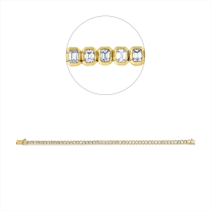 Armband Zarge 18 kt GG+WG