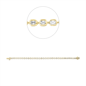 Armband Zarge 18 kt GG+WG