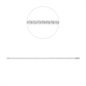 Tennisarmband  18kt Weißgold mit 2,25ct Diamanten