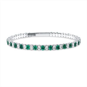 Armreif 18 kt WG, Flex-Band, variabel