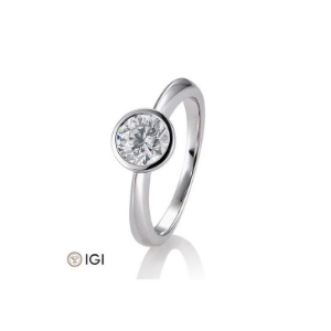 Bild von Verlobungsring Zarge  1.50 ct.  950/- platin platin