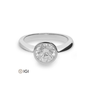 Bild von Verlobungsring Zarge  1.50 ct.  950/- platin platin