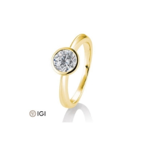 Bild von Verlobungsring Zarge  1.50 ct.  750/- Gelbgold