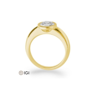 Bild von Verlobungsring Zarge  1.50 ct.  750/- Gelbgold