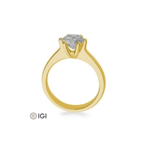 Bild von Verlobungsring Solitär 6 er Krappe 1.50 ct.  750/- Gelbgold