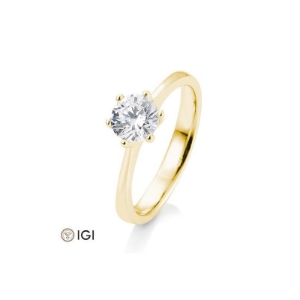 Bild von Verlobungsring Solitär 6 er Krappe 1.50 ct.  750/- Gelbgold