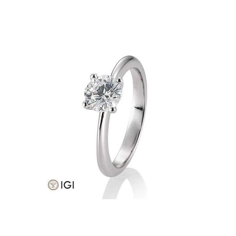Bild von Verlobungsring Solitär 4 er Krappe  1.50 ct.  950/- Platin