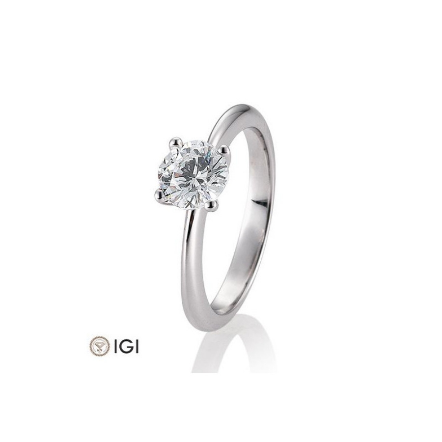Bild von Verlobungsring Solitär 4 er Krappe  1.50 ct.  950/- Platin