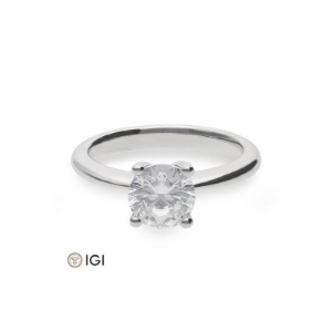Bild von Verlobungsring Solitär 4 er Krappe  1.50 ct.  950/- Platin