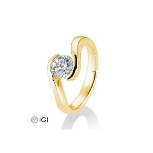 Bild von Schwung Ring 1.50 ct. 750/- Gelbgold