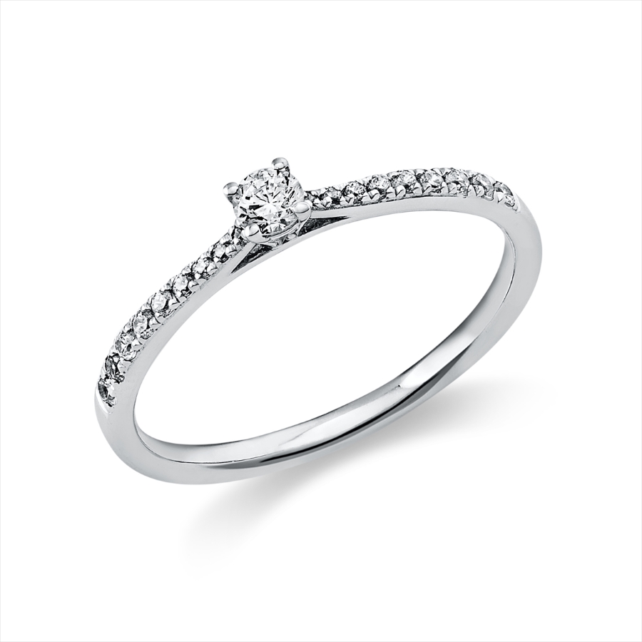 Ring 4er-Krappe 14 kt WG