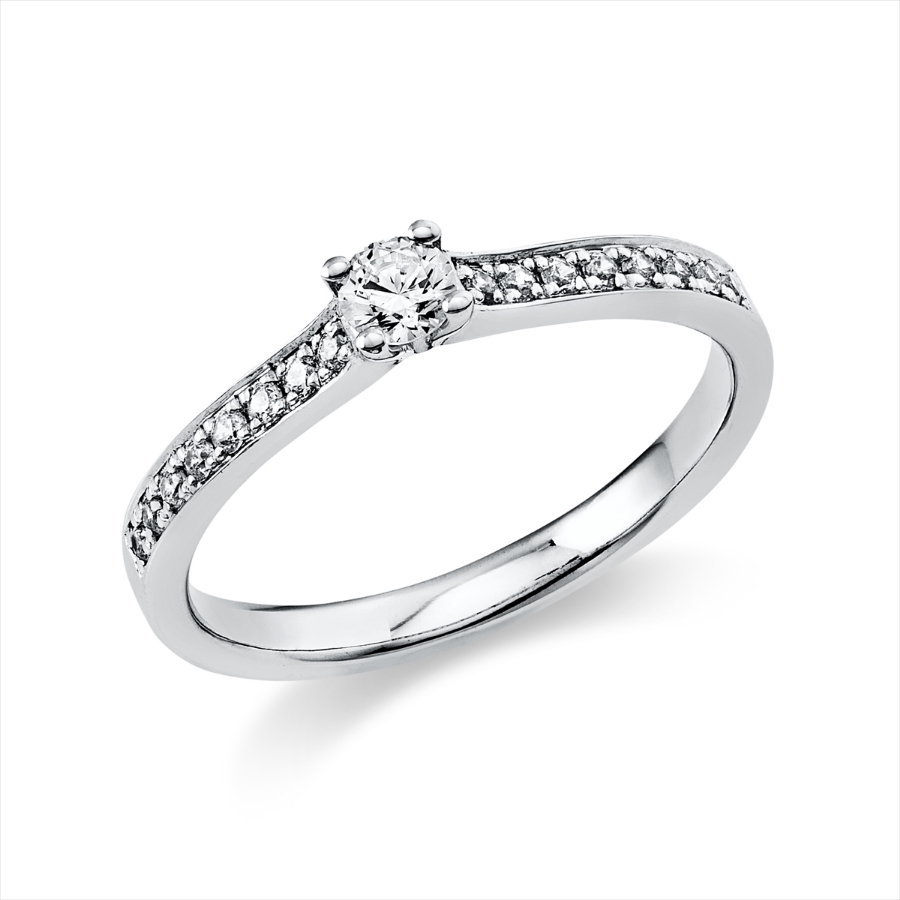 Ring 4er-Krappe 14 kt WG