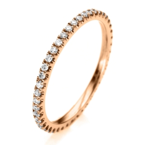 Infinity Memoire Ring  18kt Rotgold mit 0,83ct Diamanten