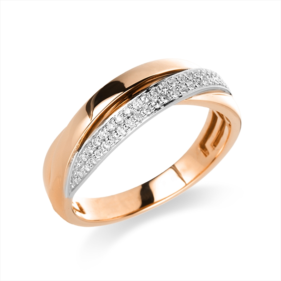 Ring 18 kt RG+WG