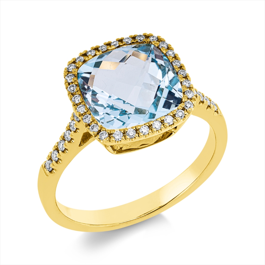 Ring 4er-Krappe 18 kt GG