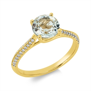 Ring 4er-Krappe 18 kt GG