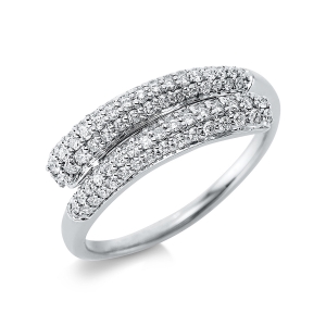 Pavé Ring  18kt Weißgold mit 0,50ct Diamanten