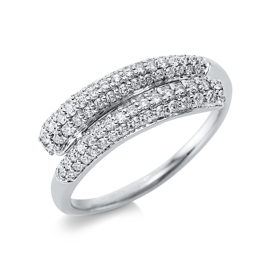 Pavé Ring  18kt Weißgold mit 0,50ct Diamanten