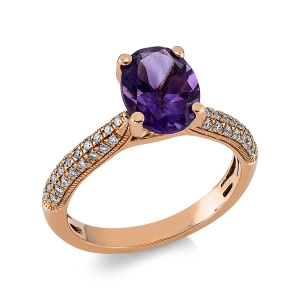 Ring 4er-Krappe 18 kt RG