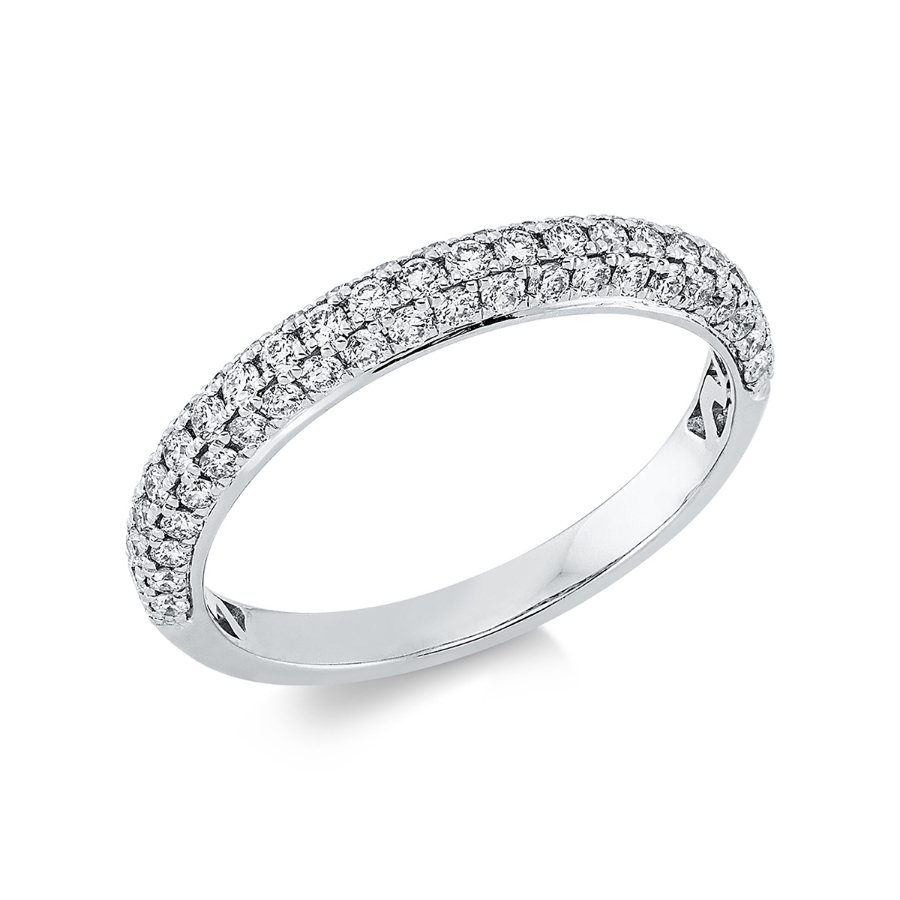 Pavé Ring  18kt Weißgold mit 0,60ct Diamanten