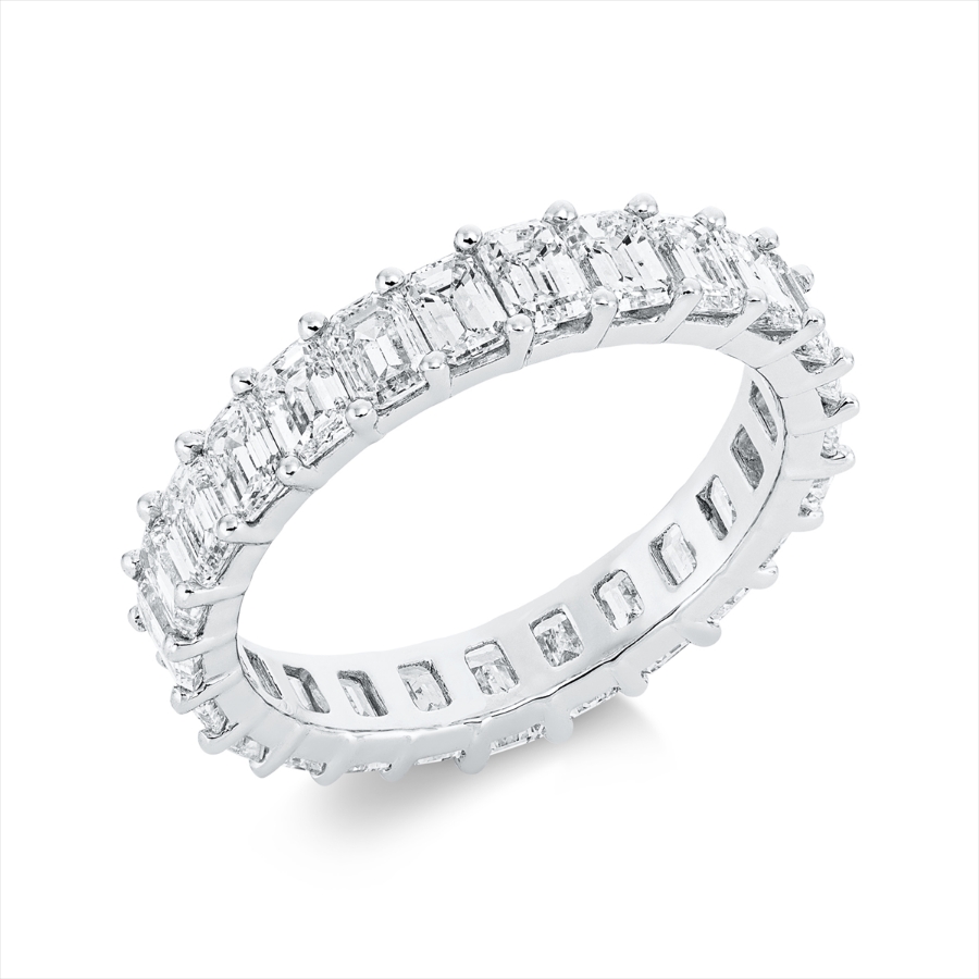 Infinity Memoire Ring  18kt Weißgold mit 4,00ct Diamanten