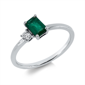 Ring 4er-Krappe 18 kt WG