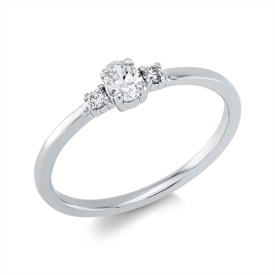 Ring 4er-Krappe 18 kt WG