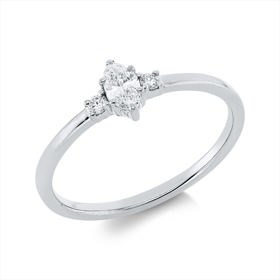 Ring 6er-Krappe 18 kt WG