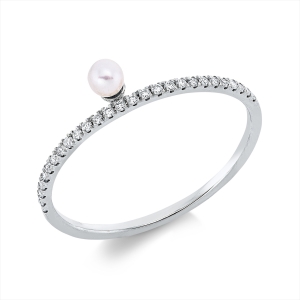 Ring  18kt Rotgold mit 0,09ct Diamanten