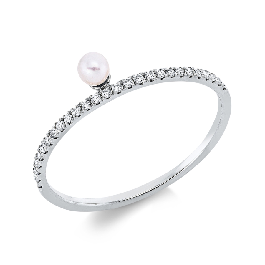 Ring  18kt Rotgold mit 0,09ct Diamanten