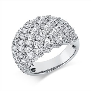 Pavé Ring  18kt Weißgold mit 2,39ct Diamanten