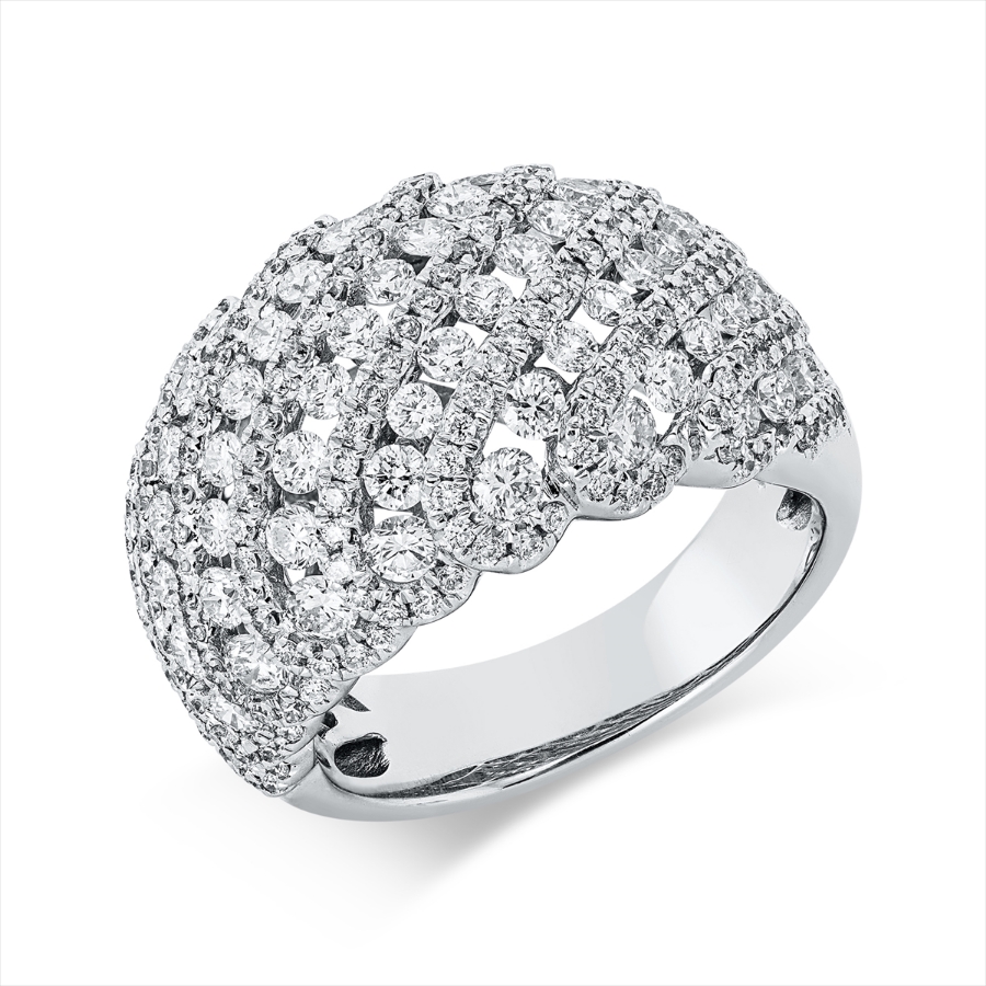 Pavé Ring  18kt Weißgold mit 2,39ct Diamanten