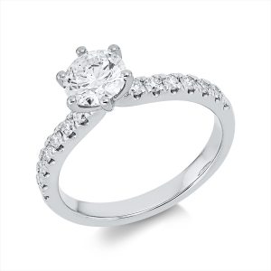Ring 6er-Krappe 18 kt WG, GIA7526361226