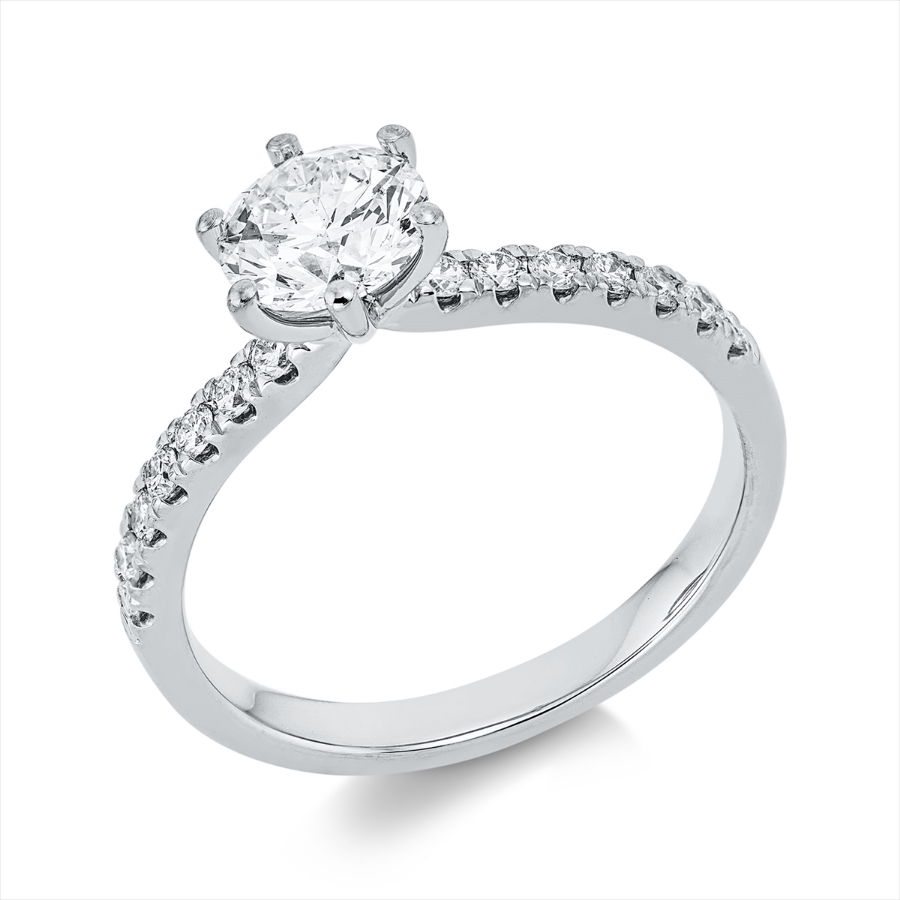Ring 6er-Krappe 18 kt WG, GIA6515784829