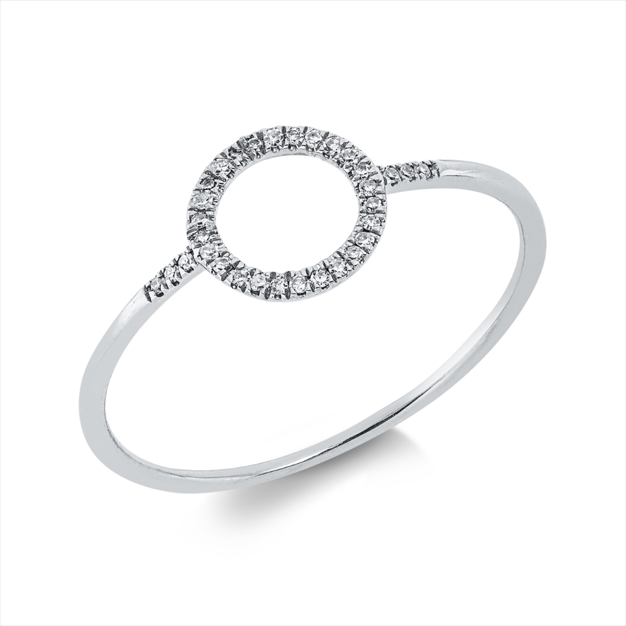 Ring 18 kt WG Kreis