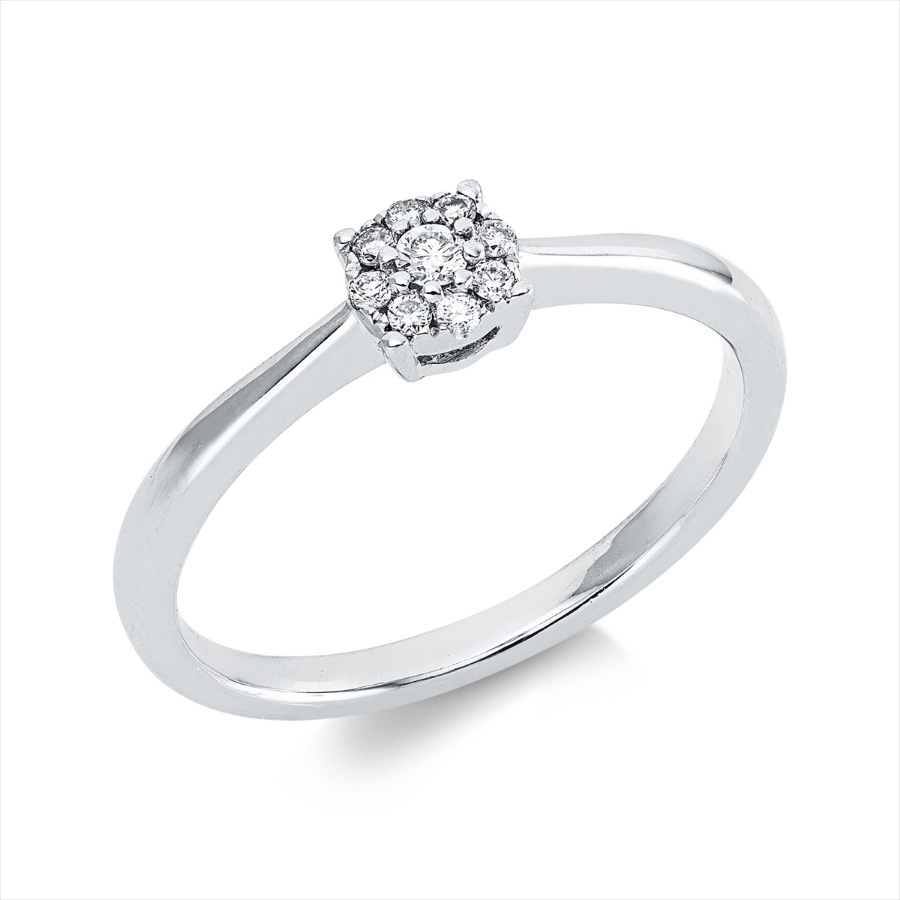 Ring 4er-Krappe 18 kt WG