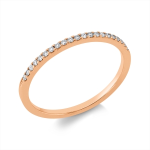 Memoire halb Ring  18kt Gelbgold mit 0,09ct Diamanten