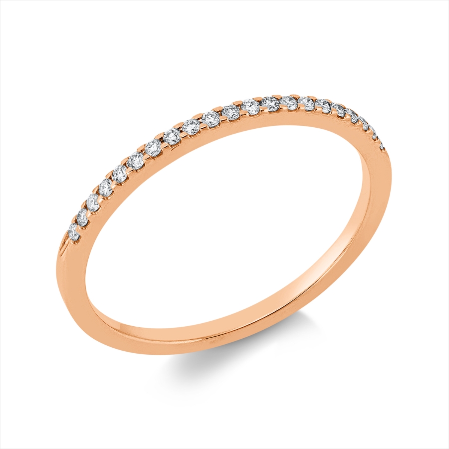 Memoire halb Ring  18kt Gelbgold mit 0,09ct Diamanten