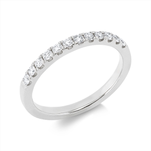Memoire halb Ring  18kt Weißgold mit 0,31ct Diamanten
