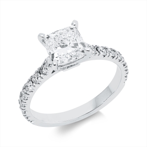 Ring 4er-Krappe 18 kt WG, GIA7502868171
