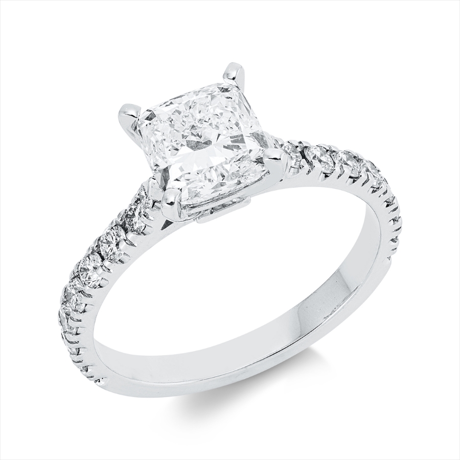Ring 4er-Krappe 18 kt WG, GIA7502868171