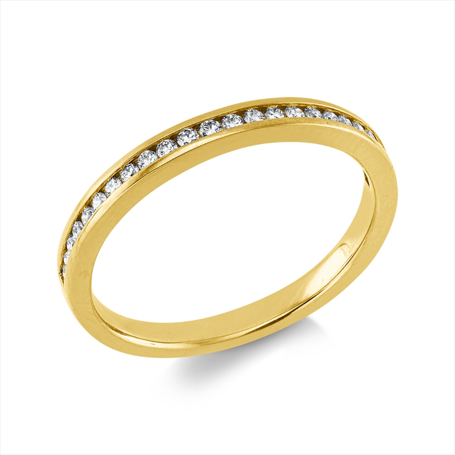 Infinity Memoire Ring  18kt Gelbgold mit 0,17ct Diamanten