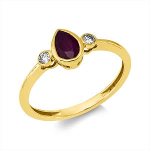 Ring Zarge 18 kt GG Tropfen