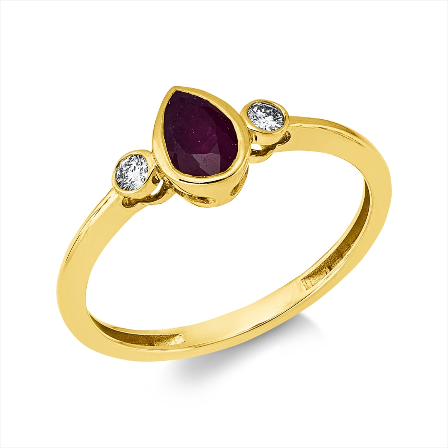 Ring Zarge 18 kt GG Tropfen