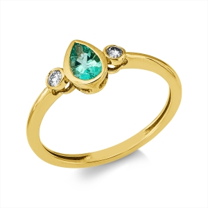 Ring Zarge 18 kt GG Tropfen