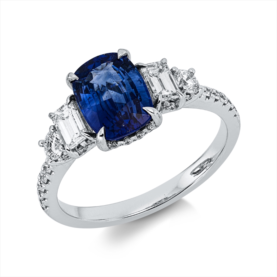 Ring 4er-Krappe 18 kt WG