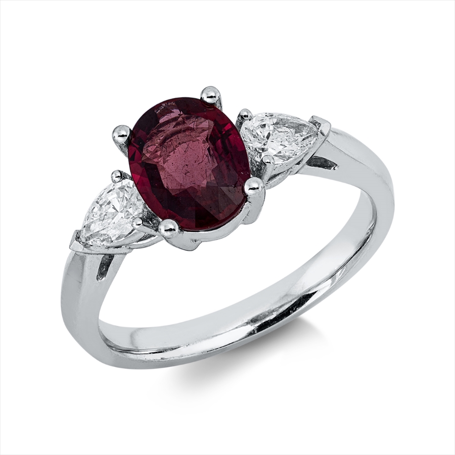 Ring 4er-Krappe 18 kt WG