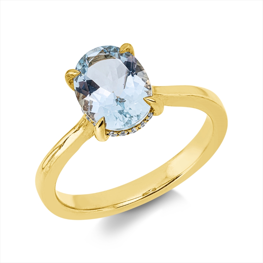 Ring 4er-Krappe 18 kt GG