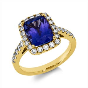 Ring 4er-Krappe 18 kt GG