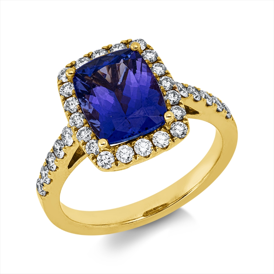 Ring 4er-Krappe 18 kt GG